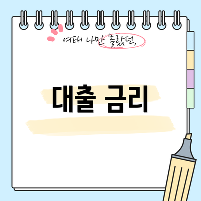 대출 금리
