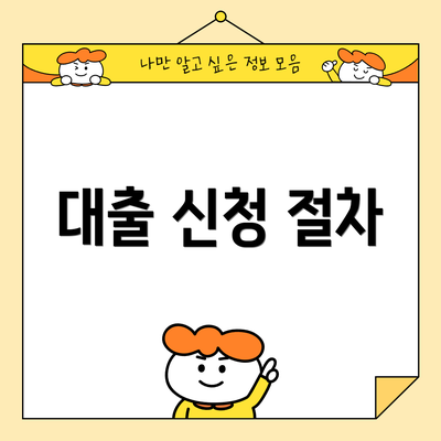 대출 신청 절차