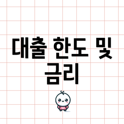대출 한도 및 금리