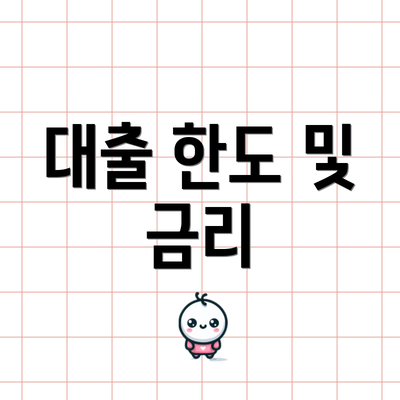 대출 한도 및 금리