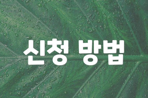 신청 방법