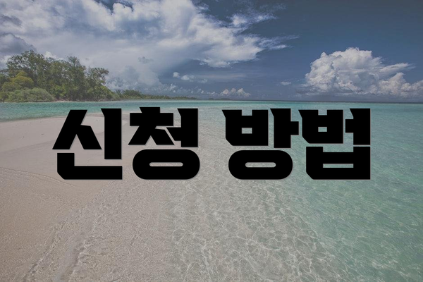 신청 방법