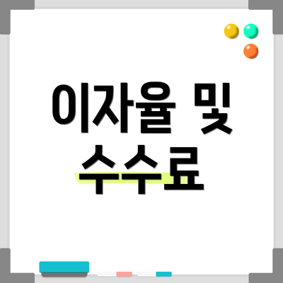 이자율 및 수수료