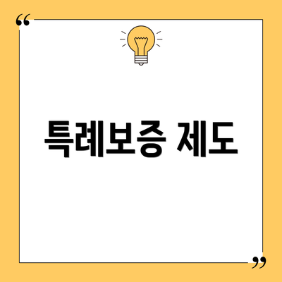 특례보증 제도