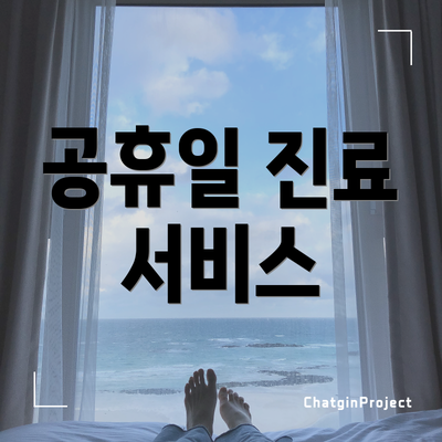 공휴일 진료 서비스