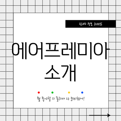 에어프레미아 소개