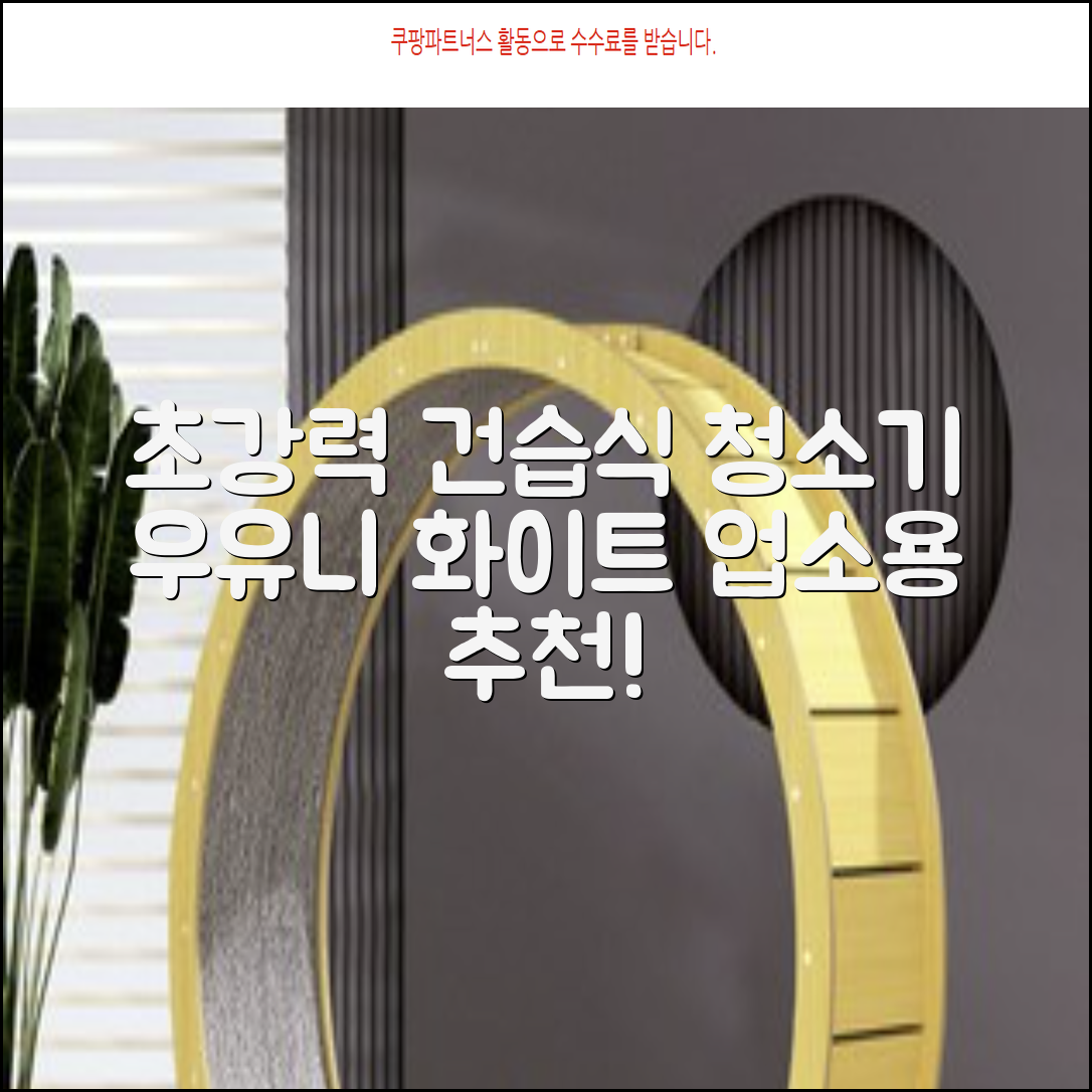 5세대 초강력 건습식 업소용 청소기, 우유니화이트 추천 리뷰