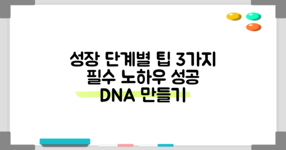 3가지 성장 단계 맞춤