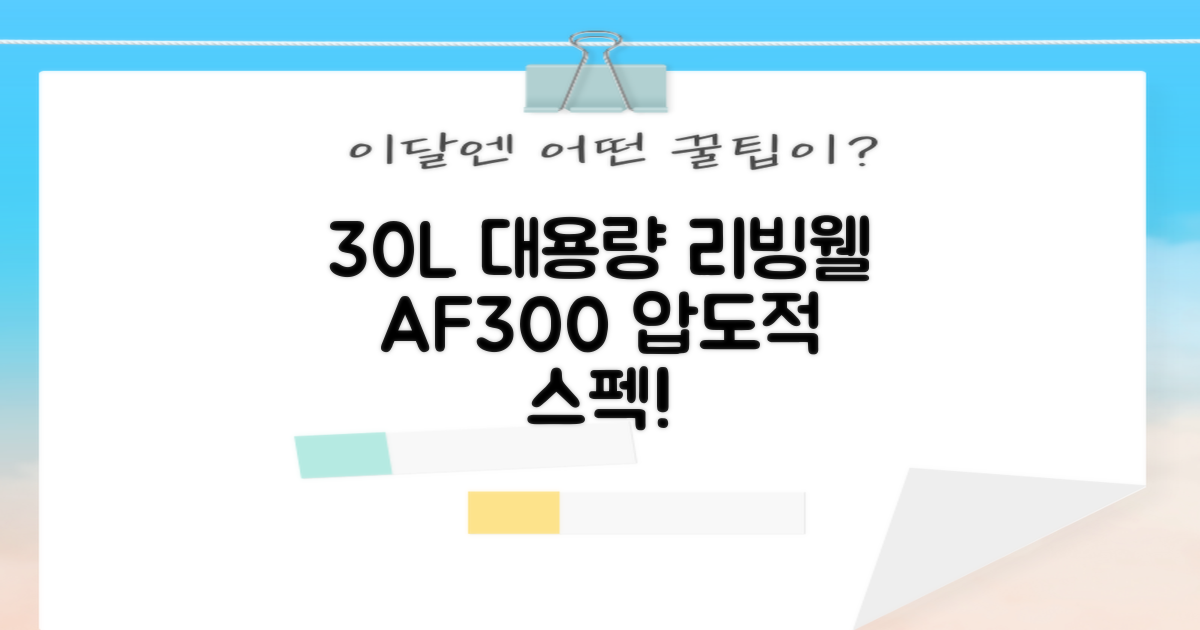 30L 대용량, 리빙웰 AF300