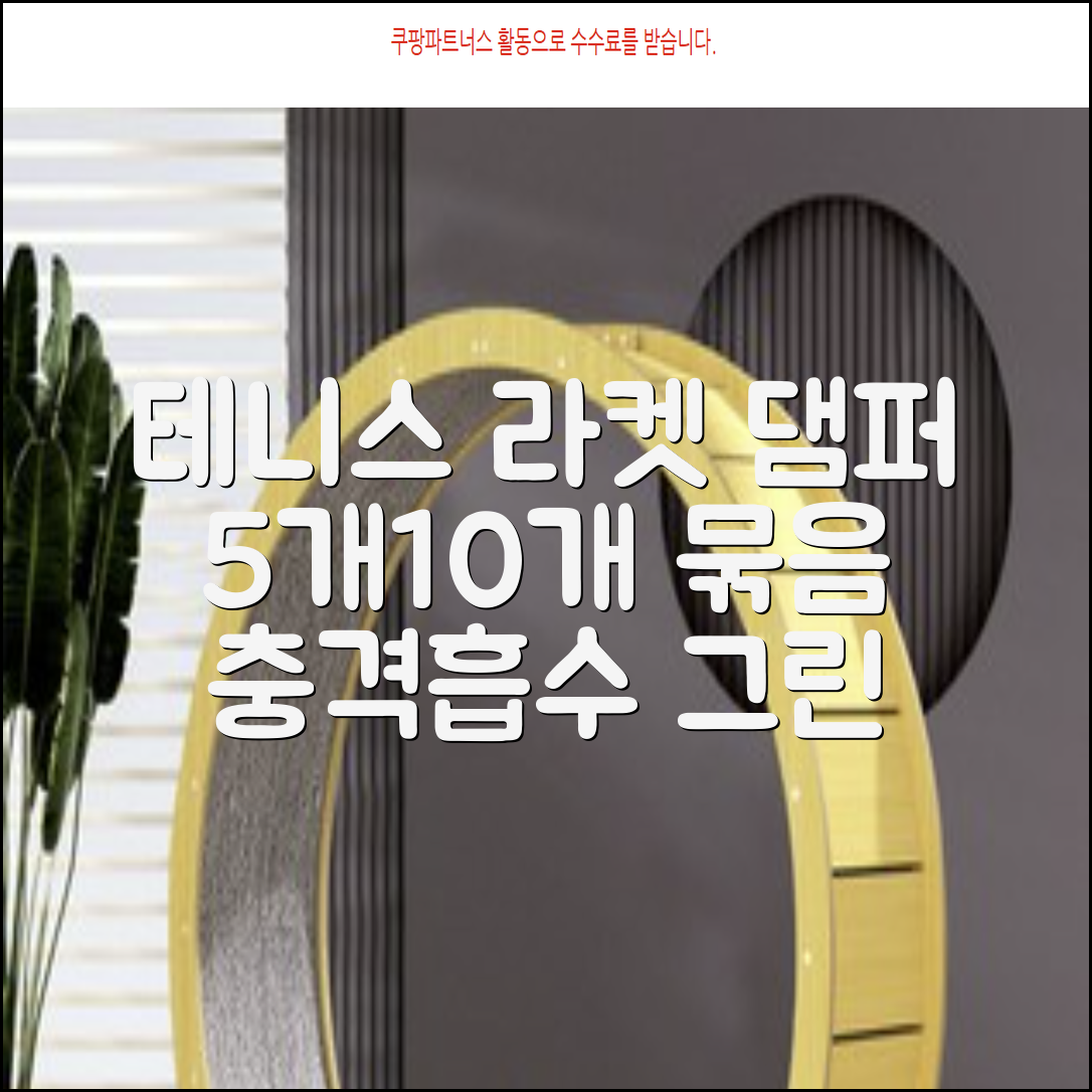 헬스와미 5개 10개몪음 테니스 라켓 진동 방지 댐퍼 고무링 충격 흡수, 10개, 그린 추천 리뷰